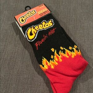 CHEETOS Flamin Hot Crew Socks Mens shoe Size 6-12 NWT